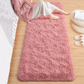 ISEAU Runner Rug for Bedroom, Dorm, College, Apartment, 2x6 Feet Shag Area Rug with Upgrade Non Slip, Fluffy Carpet Runner for Hallway, Fuzzy Soft Living Room Rugs for Girls Bedroom Decor, Blush