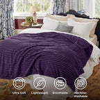 Bedsure GentleSoft Purple Full Blanket for Bed - Cozy Soft Blankets for Women, Cute Large Throws for Girls, 84x90 Inches