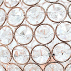 Elegant Designs LT1067-RGD 10" Elipse Crystal Collection Metal Crystal Ball Sequin Table Desk Lamp for Accent Lighting, Décor, Living Room, Rose Gold