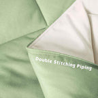 HIG 3pc Sage Green King Size Comforter Set -All Season Reversible Down Alternative Comforter with Two Shams -Quilted Duvet Insert with Corner Tabs - Diamond Stitched Blanket - Breathable, Soft, Fluffy