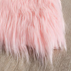 SAFAVIEH Faux Sheep Skin Collection 5' x 8' Pink FSS115G Silken Glam 2.35-inch Thick Area Rug