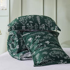 Bedsure King Comforter Set - Emerald Bed Set, 3 Pieces Cute Floral Bedding, 1 Soft Reversible Botanical Flowers Comforter and 2 Pillow Shams
