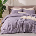 Bedsure Twin/Twin XL Comforter Set - Dark Red Soft Bedding for All Seasons, Cationic Dyed Bed Set, 2 Pieces, 1 Twin Size Comforter (68"x88") and 1 Pillow Sham (20"x26"+2")