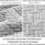 IR Imperial Rooms Queen Quilt Bedding Set (90" x 96") - Bulk Pack of 10 Wholesale for Hotels, Guest Bedroom & Airbnbs - Lightweight Microfiber Reversible Embossed Quilts Bedspreads (Silver)