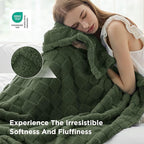 Bedsure GentleSoft Twin Blanket for Bed Bronze Green - Super Soft Cozy Spring Blankets for Kids Girls, Cute Fuzzy Fleece Throws for Bedroom Couch, 60x80 Inches