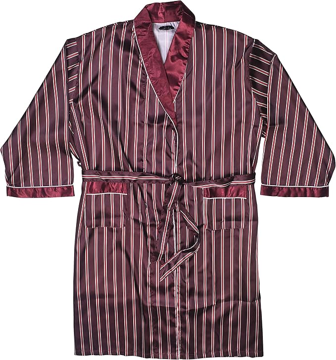 Mens Silky Satin Robe