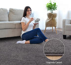 Keeko 3x5 Area Rugs for Living Room, Soft Modern Memory Foam Bedroom Rug Washable Indoor Rug Low Pile Minimalist Non Slip Carpet for Kids Nursery Dorm Room Home Decor Dark Grey