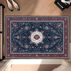 Spring Flower Area Rug 2x3 ft Entry Rug Washable Boho Rugs Non Slip Low Pile Floral Door Mat Small Carpet for Bedroom, Bedside, Kids Room, Office, Dining Room