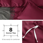 Bedsure Duvet Cover Twin/Twin XL Size - Soft Double Brushed Bedding Set for Kids & Adults, Zipper Closure, 2 Pieces, Includes 1 Duvet Cover (68"x90") & 1 Pillow Sham, NO Comforter, Burgundy Red