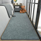 Keeko Soft Hallway Runner Rug, 2x8 Bedside Runner Rugs for Bedroom Living Room Non Slip Washable Modern Memory Foam Rug Low Pile Kitchen Runner Rugs for Nursery Dorm Kids Room Decor Grey