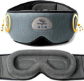 Mindsight DriftBand Sleep Mask with Bluetooth Headphones | Blackout Eye Mask with Memory Foam | Breathable Plush Fabric | Ultra-Thin Adjustable Speakers | Built for Sleep & Travel | Easy to Spot Clean