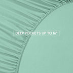 Elegant Comfort 8-Piece Pinch Pleated Comforter Set - All Season Complete Bed in a Bag, Includes 4pc Smart Sheet Set, Bed Skirt, Comforter, Matching Pillowcases and Shams, Twin/Twin XL, Mint Green