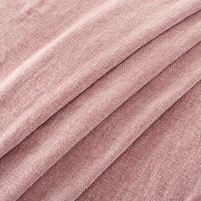 Chenille Throw Blanket for Couch with Tassels,60"X80" Soft Cozy Lightweight Knitted Boho Decorative Blankets for Bed and Sofa,Pink