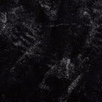 Lith Home African Decor for Home/Faux Rabbit Fur Area Rug Throw/Client Call It Impactful Gift - Soft Plush Luxurious Nursery, Living and Bedroom Floor, Chair Couch Sofa Bed Cover- 6x6 ft (Black)