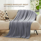 SOULFUL Muslin Throw Blanket with Tassels - Soft King Size Cotton Throw Blanket for Couch or Bed, Lightweight and Breathable Gauze for All Seasons, LightChampagne, 108" x 90"