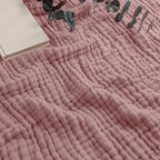 Comfy Cubs Muslin Blanket for Adults King 108" x 90" - 6 Layer Soft, Breathable & Lightweight Muslin Adult Blanket - Machine Washable & Designed in The US Bedding for All Seasons - Mauve