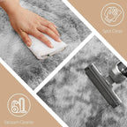 9x12 Area Rug Fluffy Shaggy Ultra Soft Faux Fur Non-Slip Machine Washable Carpet for Bedroom, Living Room, Nursery & Dorm Cozy Home Decor