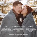 Bedsure GentleSoft Fleece Throw XL Blanket for Couch - 300GSM Soft Lightweight Plush Cozy Blankets for Travel, Grey, 50x70 inches