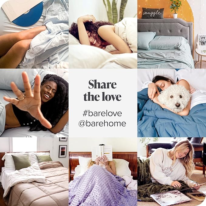 Bare Home Bedding Duvet Cover King Size - Premium 1800 Super Soft Collection - Lightweight, Cooling - Soft Breathable Bedding Duvet Cover (King, Heathered Pewter)