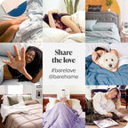 Bare Home Bedding Duvet Cover Oversized Queen Size - Premium 1800 Super Soft Duvet Covers Collection - Lightweight & Soft Textured Bedding (Oversized Queen, Heathered Pewter)