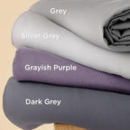 Bedsure Duvet Cover Twin/Twin XL Size - Soft Double Brushed Bedding Set for Kids & Adults, Zipper Closure, 2 Pieces, Includes 1 Duvet Cover (68"x90") & 1 Pillow Sham, NO Comforter, Grayish Purple