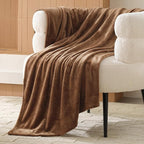 Bedsure GentleSoft Orange Throw Blanket for Couch - 300GSM Soft Cozy Fleece Blankets for Home Decor Gifts, 50x60 Inches