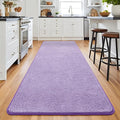 Keeko 2x6 Long Runner Rug, Purple Bedroom Bedside Runner Rug Living Room Carpet Area Throw Rugs for Hallway Soft Indoor Memory Foam Rugs for Teen Kids Classroom Nursery Dorm Laundry Room Decor