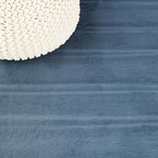 SAFAVIEH Washable Rug Faux Rabbit Fur Shag Collection - 2'6" x 8' Runner, Dark Grey, Slip Resistant & Easy Clean, Ideal for Living Room, Hallway, Foyer, Nursery, Bedroom, Boys & Girls Room (FRF976H)