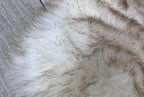 LAMBZY Bear Skin Rug Super Soft Fluffy Faux Fur for Bedroom Floor Sofa Living Room High-Density Plush Shaggy Carpet Sofa Cover Bedside Sheepskin Rug (5'x7', White/Brown)