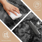 10x14 Area Rug Fluffy Shaggy - Ultra Soft Faux Fur Non-Slip Machine Washable Carpet for Bedroom, Living Room, Nursery & Dorm Cozy Home Decor