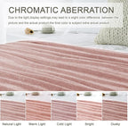 Chenille Throw Blanket for Couch 50"X 60", Soft Cozy Throws with Fringe Tassel for Bed Sofa Chair Cover, Lightweight Knitted Decorative Boho Blankets for Living Room, Dusty Pink