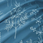 Love's cabin Mineral Blue Twin Comforter Set - Twin XL Size Comforter Set Dorm Bedding, 2 Pieces Cute Floral Bedding, Soft Reversible Flowers Comforter, 1 Comforter & 1 Pillow Sham