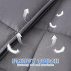 HOSUKKO Weighted Blanket - 3 lbs Grey Heavy Blanket - Breathable Blanket(36 * 48 inches, 3 lbs)