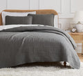 Southshore Fine Living, Inc. Oversized King Quilt Bedding Set with 2 Matching Shams, Coverlet for King/California Size Bedding, Soft, Lightweight Microfiber Quilt Set, Slate