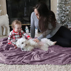 Bedsure GentleSoft Fleece King Size Blankets for Bed Fog Purple - Soft Lightweight Plush Cozy Fuzzy Luxury Microfiber, 108x90 inches