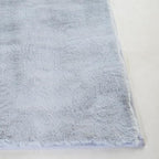 SAFAVIEH Washable Rug Faux Rabbit Fur Shag Collection - 2'6" x 8' Runner, Silver, Slip Resistant & Easy Cleaning, Ideal for Living Room, Hallway, Foyer, Nursery, Bedroom, Boys & Girls Room (FRF976G)