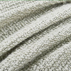 Chunky Knit Throw Blanket with Braided Tassels 50" x 60", Hand Knitted Soft Thick Yarn Basket Weave Boho Farmhouse Blanket, Plush Fluffy Tassel Decor Throw for Couch Bed Sofa, Silver Green