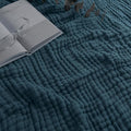 Comfy Cubs Muslin Blanket for Adults King 108" x 90" - 6 Layer Soft, Breathable & Lightweight Muslin Adult Blanket - Machine Washable & Designed in The US Bedding for All Seasons - Neptune