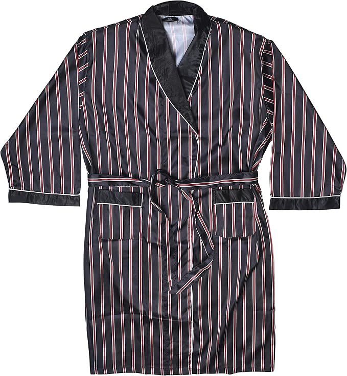 Mens Silky Satin Robe