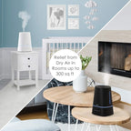 Pure Enrichment HUME Max - Easy Top-Fill Ultrasonic Cool Mist Humidifier, 3.7-L (1 Gallon) Water Tank, 3 Mist Settings, & Auto Shut-Off Timer - Ideal for Large Bedrooms, Nurseries & Dry Areas (White)