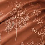 Love's cabin Terracotta Comforter Set King - King Size Comforter Set, 3 Pieces Cute Floral Bedding Sets for All Seasons,1 Soft Reversible Botanical Flowers Comforter and 2 Pillow Shams