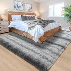Noahas Large Fluffy 5x8 Area Rugs for Living Room Bedroom,Shaggy Grey Thick Shag Throw Rug,Big Soft Bedside Non-Slip Plush Dorm Nursery Kids Carpet