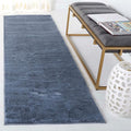 SAFAVIEH Washable Rug Faux Rabbit Fur Shag Collection - 2'6" x 8' Runner, Dark Grey, Slip Resistant & Easy Clean, Ideal for Living Room, Hallway, Foyer, Nursery, Bedroom, Boys & Girls Room (FRF976H)