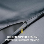 ZIMASILK 100% Pure Mulberry Silk Pillowcase for Hair and Skin Health,Soft and Smooth,Both Sides Premium Grade 6A Silk,600 Thread Count,with Hidden Zipper,1pc (King 20''x36'',Slate Blue)
