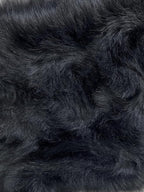 LAMBZY Bear Skin Rug Super Soft Fluffy Faux Fur for Bedroom Floor Sofa Living Room High-Density Plush Shaggy Carpet Sofa Cover Bedside Sheepskin Rug (4'x6', Black)