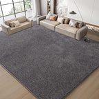 Keeko 5x8 Area Rugs for Living Room, Soft Modern Memory Foam Bedroom Rug Washable Indoor Rug Low Pile Minimalist Non Slip Carpet for Kids Nursery Dorm Room Home Decor Dark Grey