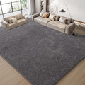 Keeko 6x9 Area Rugs for Living Room, Soft Modern Memory Foam Bedroom Rug Washable Indoor Rug Low Pile Minimalist Non Slip Carpet for Kids Nursery Dorm Room Home Decor Dark Grey