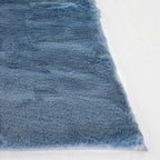 SAFAVIEH Washable Rug Faux Rabbit Fur Shag Collection - 2'6" x 8' Runner, Dark Grey, Slip Resistant & Easy Clean, Ideal for Living Room, Hallway, Foyer, Nursery, Bedroom, Boys & Girls Room (FRF976H)