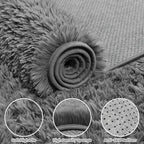 5x7 Area Rugs for Living Room Rug: Soft Fluffy Shag Light Gray Rugs for Bedroom, Non-Slip Large Fuzzy Plush Rug Indoor Floor Carpet for Nursery Kids Boys Girls Room, Dorms, Playroom, Modern Home Decor