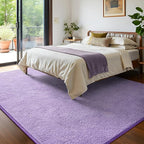 Keeko 5x7 Purple Area Rugs for Bedroom, Soft Modern Living Room Rug Indoor Non Slip Low Pile Washable Rug Fluffy Fuzzy Memory Foam Carpets Throw Rugs for Kids Nursery Classroom Dorm Room Decor